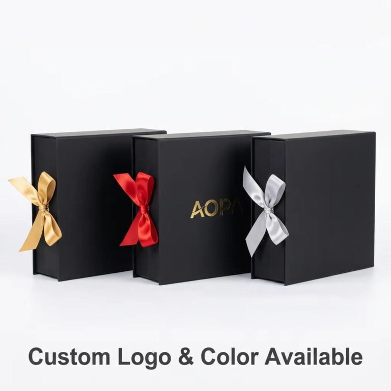 Luxury material guide for custom rigid box design by Aopa Packaging — custom packaging design process