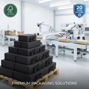 Luxury gift box surface finishing options