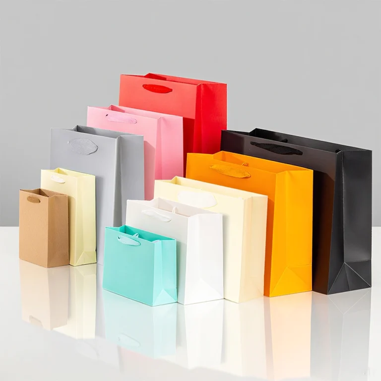 custom paper bags with different size
