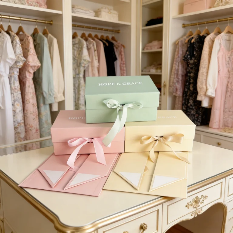 Custom foldable magnetic box for flat-ship packaging cost savings