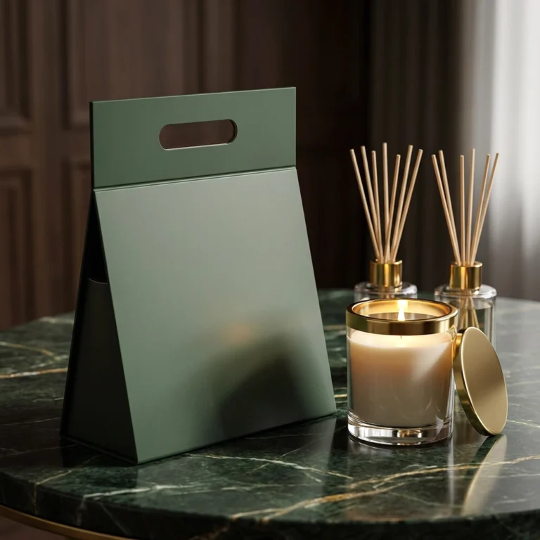 Wholesale custom triangle folding gift box manufactured by professional paper packaging factory.